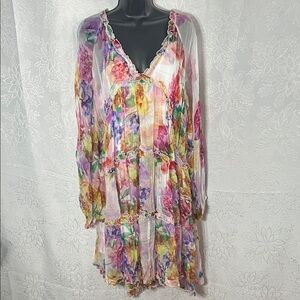 NWT Johnny Was XL Fiona Silk Dress